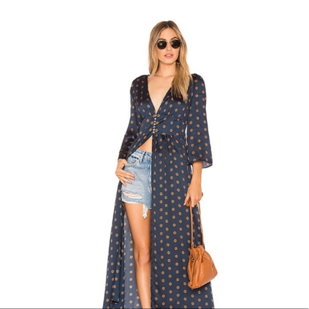 Free People Alexa Duster in Navy